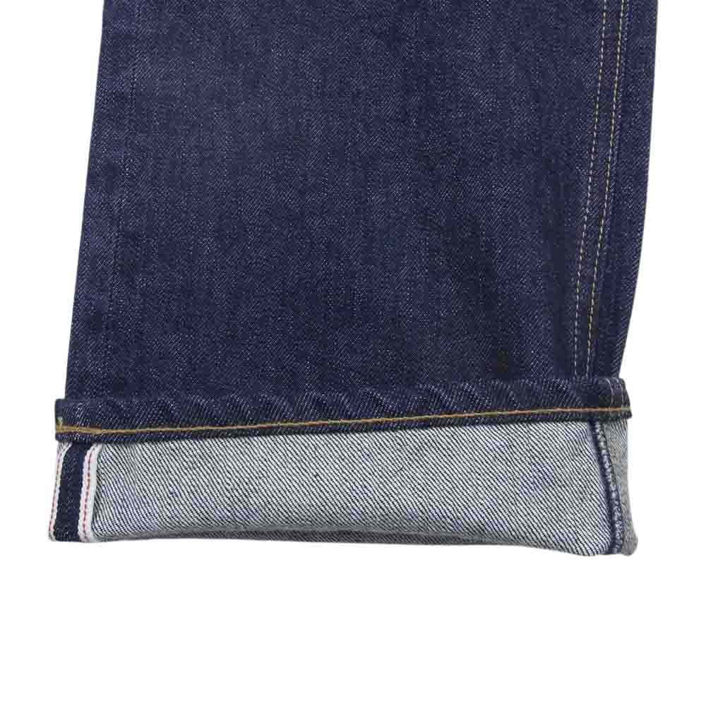 ISAMUKATAYAMA BACKLASH イサムカタヤマバックラッシュ D701-W THE DENIM レザータブ付 ボタンフライ デニムパンツ インディゴブルー系 XXL【極上美品】【中古】