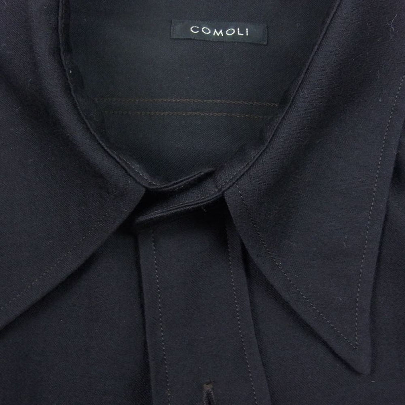 新品未使用　COMOLI 22aw ウールモールスキン ワークシャツ