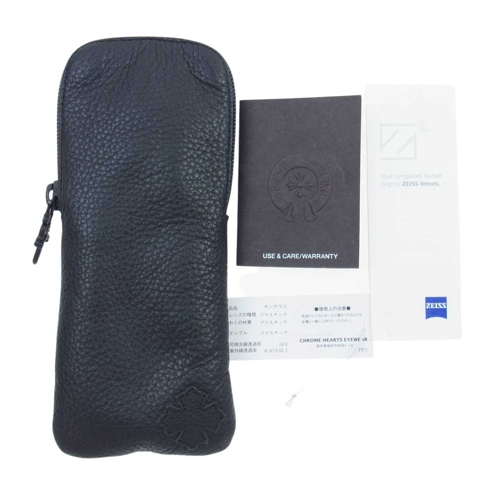 CHROME HEARTS クロムハーツ(原本無) 購入店スタンプ印字冊子付属 MIDIXATHRILL II サングラス アイウェア 眼鏡 ブラック系【中古】