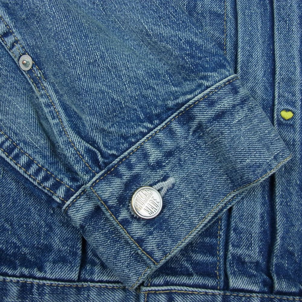 HUMAN MADE ヒューマンメイド 23SS HM25JK022 Storm Cowboy Denim Jacket Type1968 Indigo ストーム カウボーイ デニム ジャケット インディゴ インディゴブルー系 XL【美品】【中古】