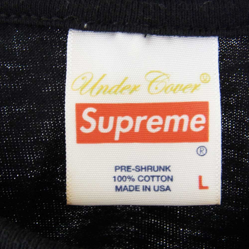 Supreme シュプリーム 18SS × UNDERCOVER アンダーカバー Public Enemy White House Tee パブリック エネミー ホワイト ハウス 半袖 Tシャツ ブラック系 L【中古】