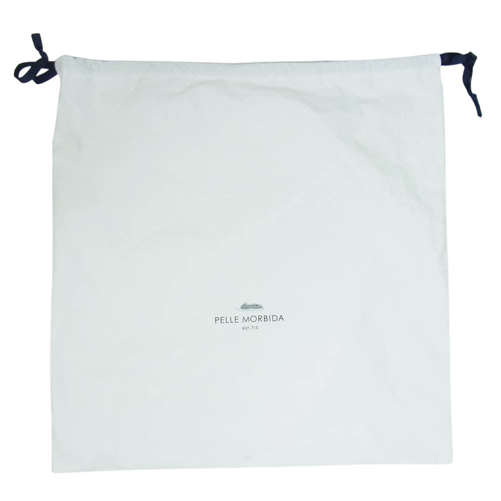 PELLE MORBIDA ペッレモルビダ PMO-MB026 Maiden Voyage メイデンヴォヤージュ レザー 被せ付 ボストン バッグ ブラック系【中古】