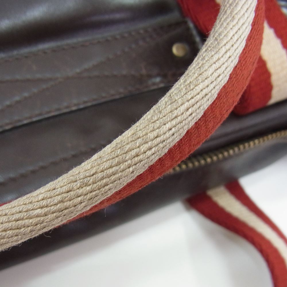 BALLY バリー 2WAY レザー ショルダー バッグ ビジネス ブラウン系【中古】