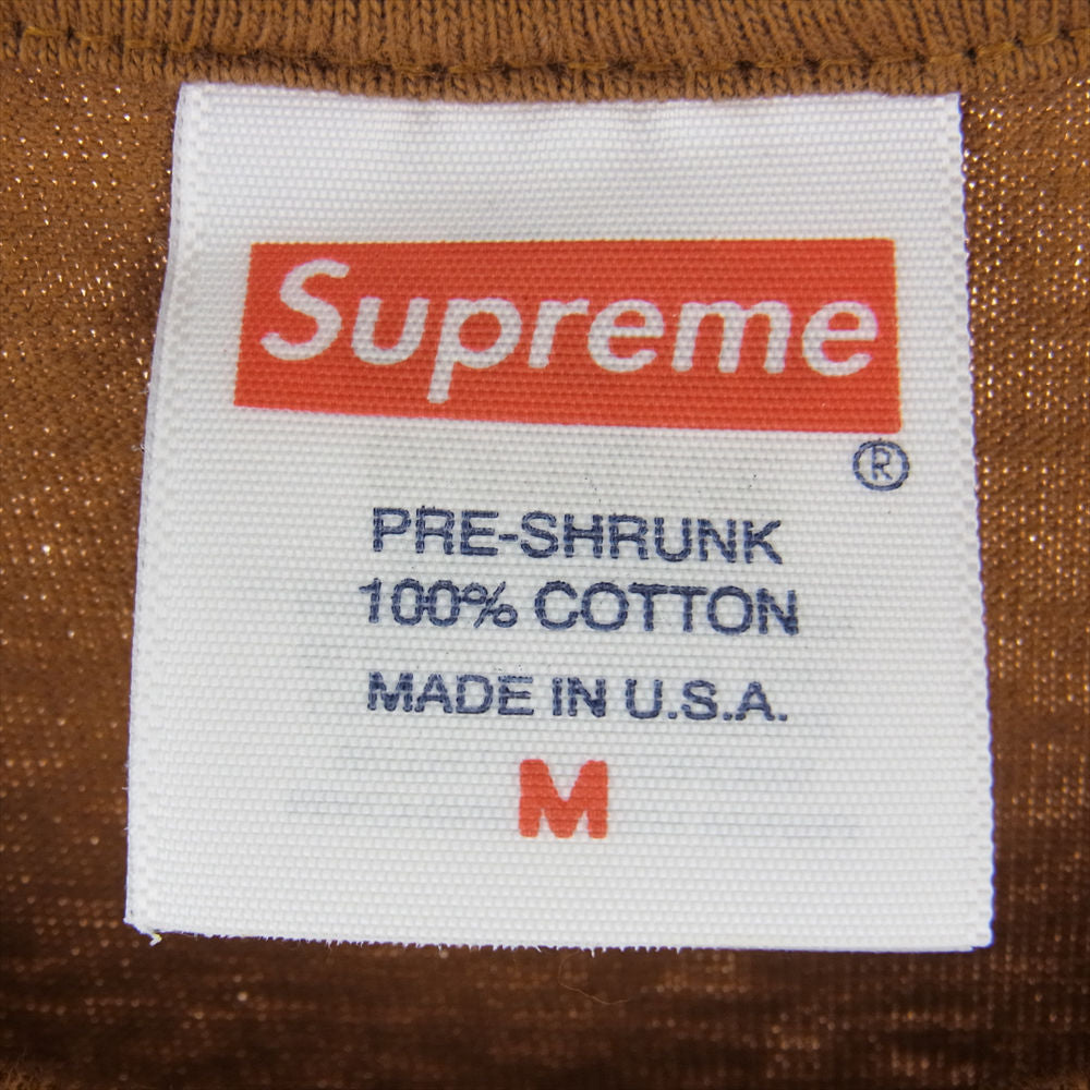 Supreme シュプリーム 23SS Arabic Logo Tee アラビック ロゴ プリント 半袖 Tシャツ ブラウン系 M【中古】