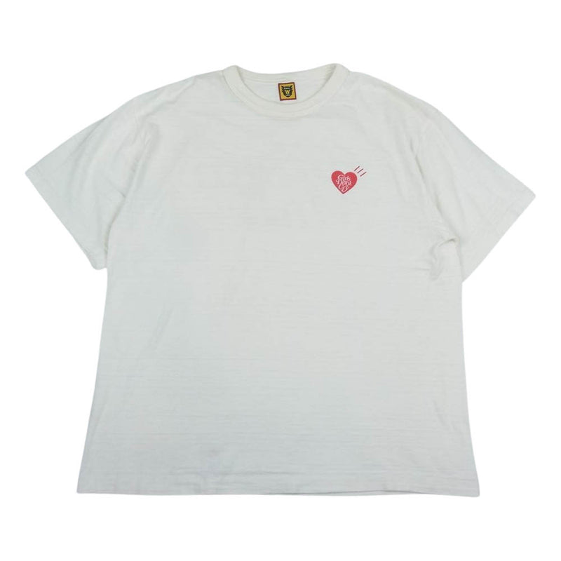 HUMAN MADE ヒューマンメイド × GIRLS DON’T CRY ガールズドントクライ ロゴプリント 半袖 Tシャツ ホワイト系