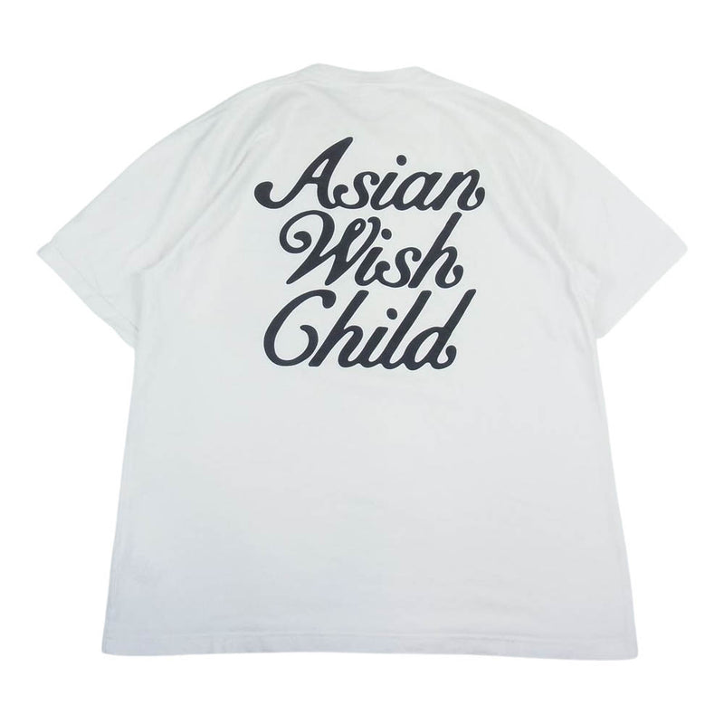 ブラックアイパッチ × Awich × VERDY The Asian wish child t shirt トリプルコラボ 半袖 Tシャツ  ホワイト系 XL【中古】