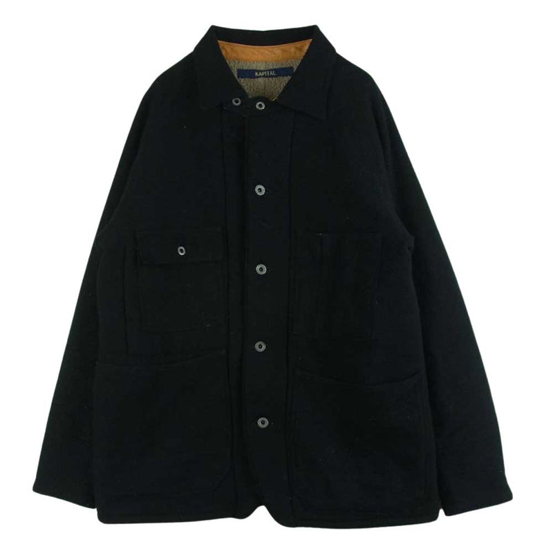 KAPITAL キャピタル ウール カバーオール ジャケット 日本製 ブラック系 M 2【中古】
