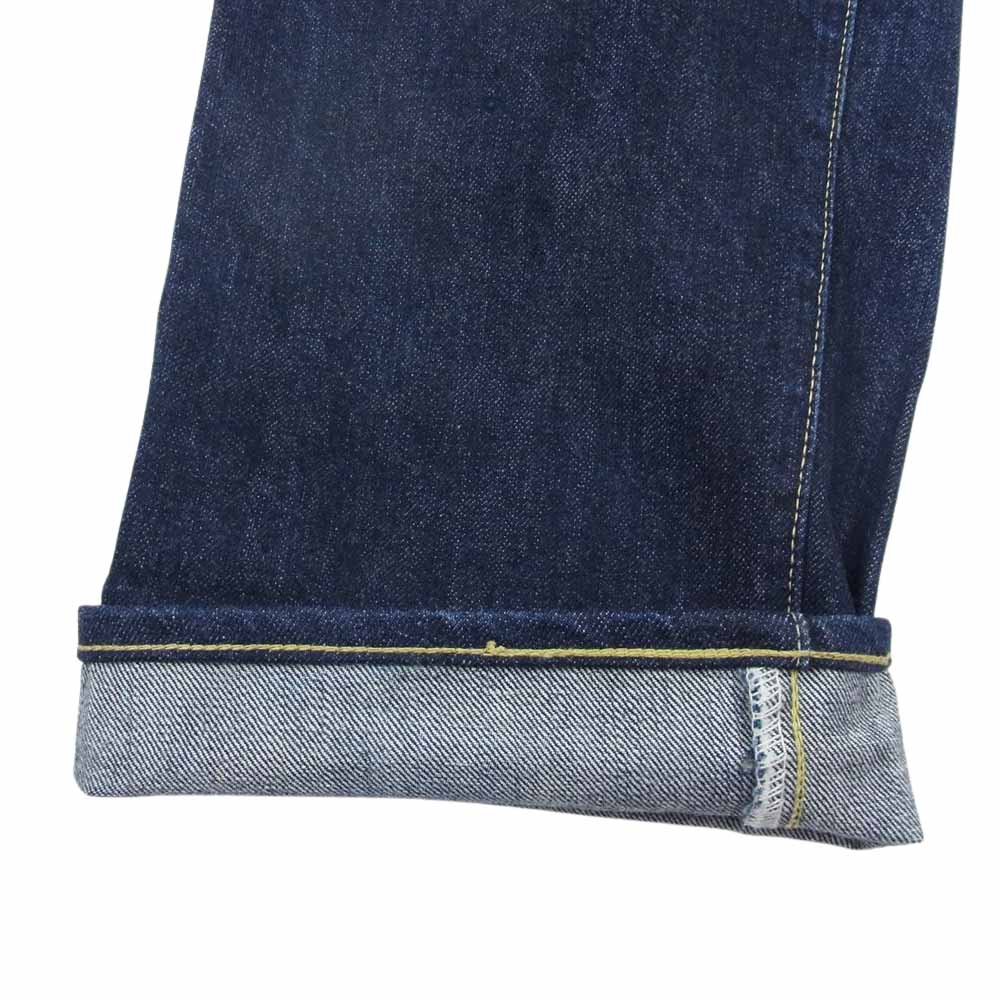 キャピタル ボタンフライ ストレート デニム パンツ インディゴブルー系 32【中古】