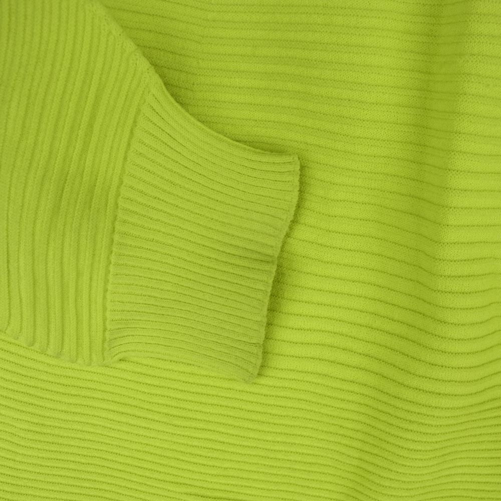 ISSEY MIYAKE イッセイミヤケ 23SS IM31-KN767-52 CONCRETION TOP ボトルネック 袖変形 ニット カットソー イエロー系 2【新古品】【未使用】【中古】