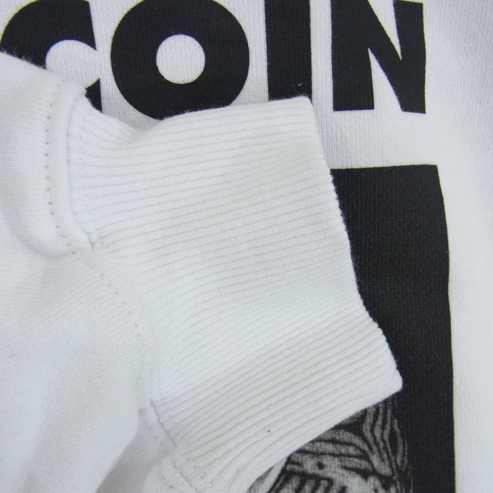 ニシモトイズザマウス NIM-P23 PROPHET COIN SWEAT HOODIE プロフェット コイン フォト プリント プルオーバー フーディー パーカー ホワイト系 L【新古品】【未使用】【中古】
