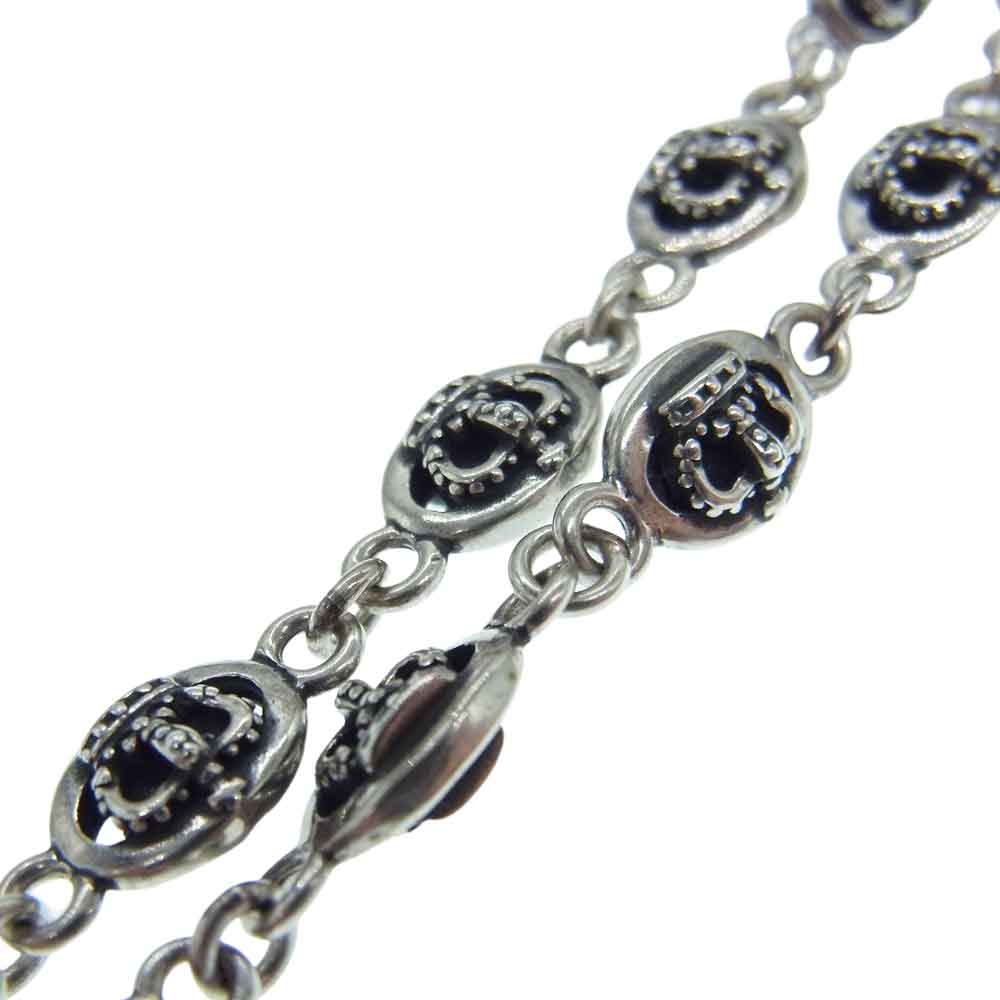 Justin Davis ジャスティンデイビス SNJ120 QE2 クラウン チェーン ネックレス シルバー系【中古】