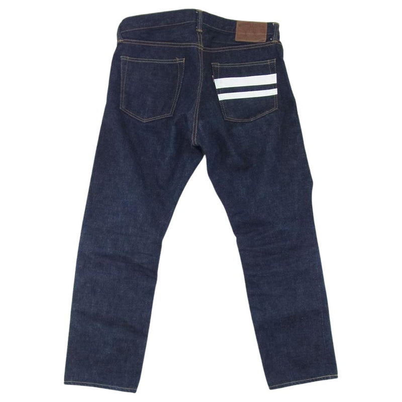 MOMOTARO JEANS 桃太郎ジーンズ 0106SPZ 出陣 ナローテーパード ジッパーフライ デニム パンツ インディゴブルー系 33【中古】