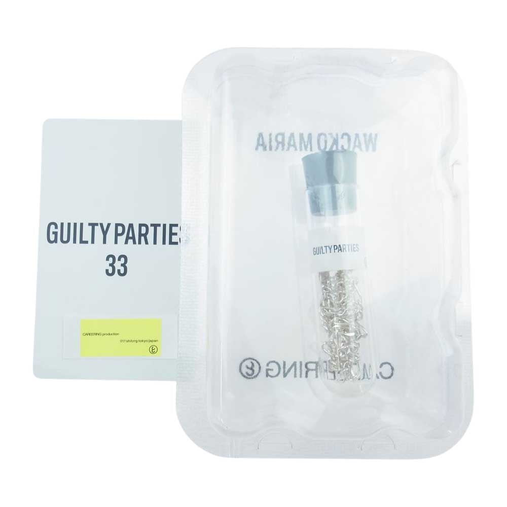 キャリアリング WM-CR-NL01 × WACKO MARIA ワコマリア GUILTY PATIES 33 ギルティーパーティーズ33 フィガロチェーン ネックレス シルバー系【極上美品】【中古】