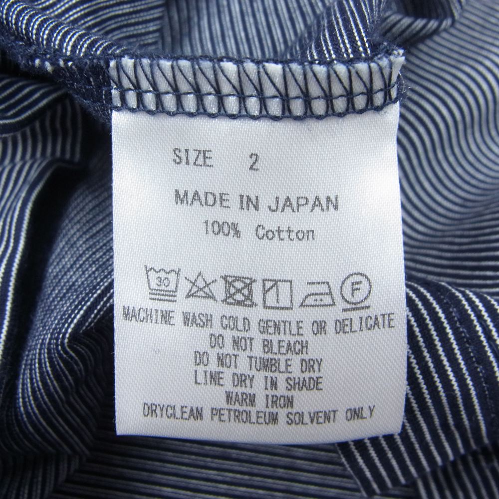 marka マーカ 22SS M22B-07CS02B オーガニック コットン ボーダー ネイビー系 2【美品】【中古】