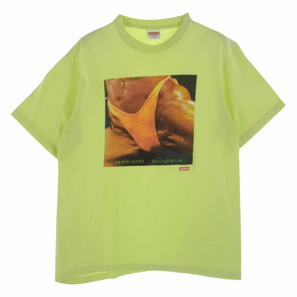 Supreme シュプリーム 20SS Butthole Surfers Rembrandt Pussyhorse Tee 蛍光黄緑系 S【中古】