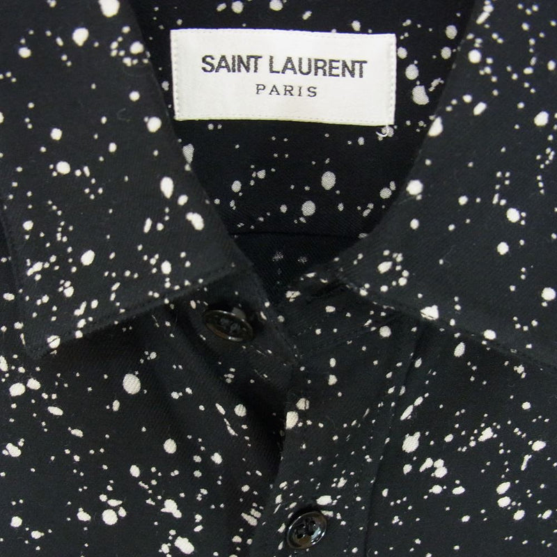 正規 Saint Laurent サンローランパリ ロゴ ポロシャツ