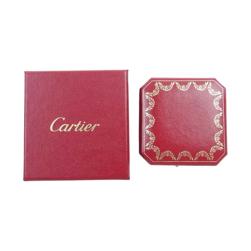 CARTIER カルティエ プラチナ PT950 1895 WEDDING BAND ウェディング バンド 石付 リング シルバー系 7号【中古】