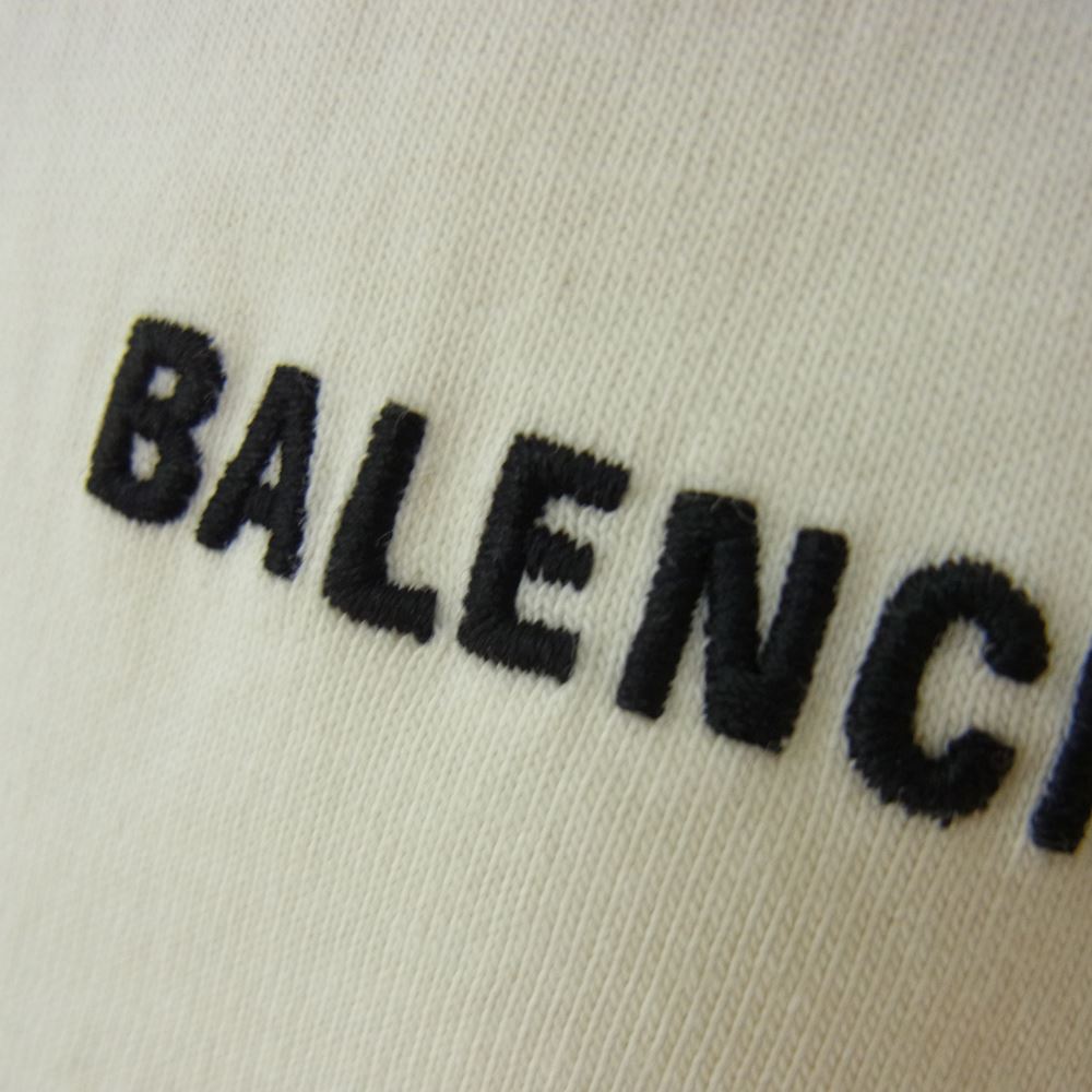 BALENCIAGA バレンシアガ 21SS 612966 TMVF4 BB Corp Medium Fit Tee BBコープ ミディアムフィット クルーネック 半袖 Tシャツ ベージュ系 XL【美品】【中古】