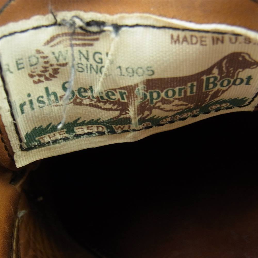 RED WING レッドウィング 9894 四角犬タグ 茶芯 Irish Setter Oxford アイリッシュ セッター オックスフォード ブーツ ブラック系 8.5【中古】