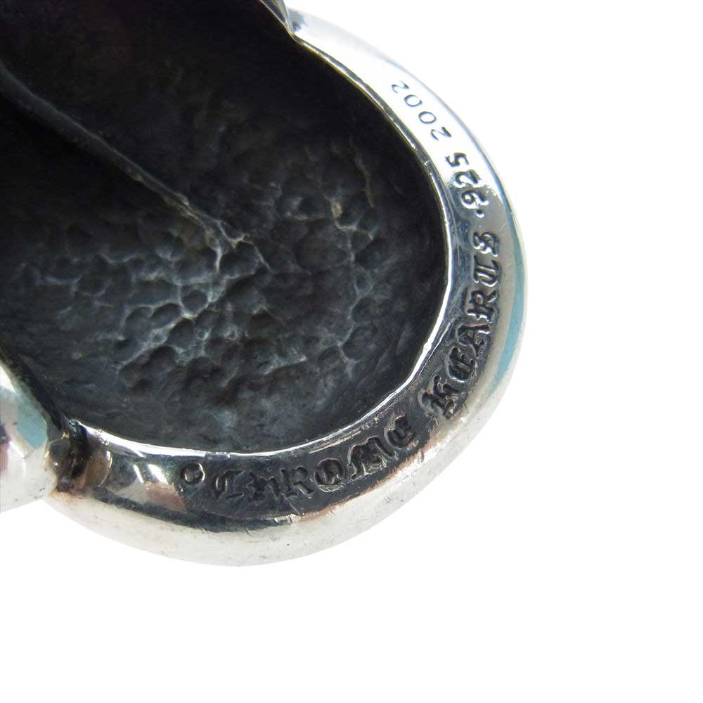 CHROME HEARTS クロムハーツ(原本無) L&T STRAP リップアンドタン バックル レザー ベルト 36インチ ブラック系 シルバー系 36【中古】