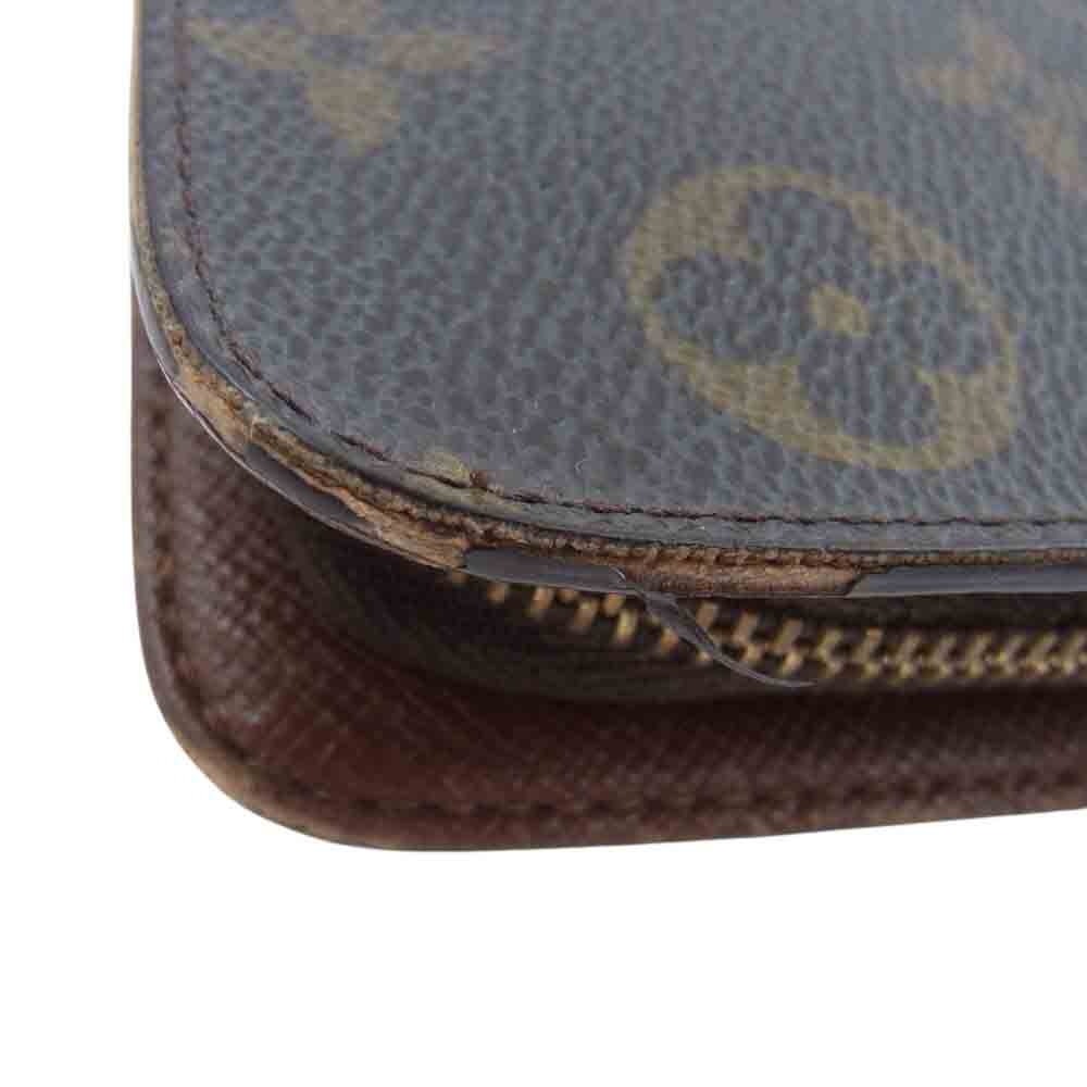 LOUIS VUITTON ルイ・ヴィトン M61727 モノグラム ポルトモネ ジップ ラウンドファスナー 長財布 ブラウン系【中古】
