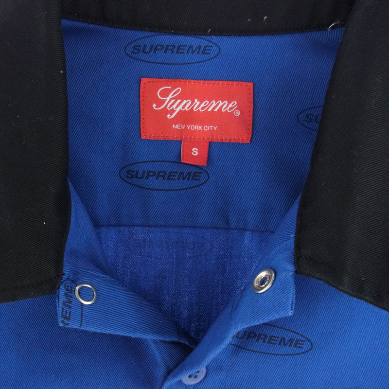 Supreme color blocked outlet work shirt