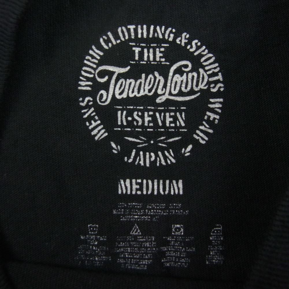 TENDERLOIN テンダーロイン T-TEE EA イーグル プリント 半袖 Tシャツ ブラック系 M【中古】