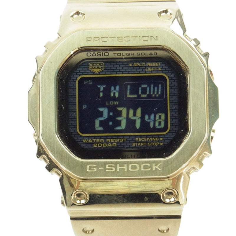 CASIO G-SHOCK カシオ ジーショック GMW-B5000GD-9JF FULL METAL フルメタル ゴールド ソーラー電波 デジタル  ウォッチ 腕時計 ゴールド系【中古】