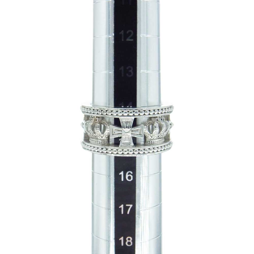 Justin Davis ジャスティンデイビス SRJ175 MEDIEVAL WEDDING BAND ウェディング バンド リング シルバー系 約15号【中古】