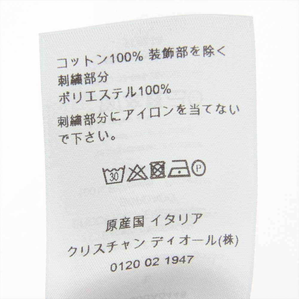 Dior ディオール 20AW 043J800A0448 Judy Blame Embroidered Pin Logo Polo ジュディ ブレイム ロゴ刺繍 ポロシャツ ホワイト系 L【中古】