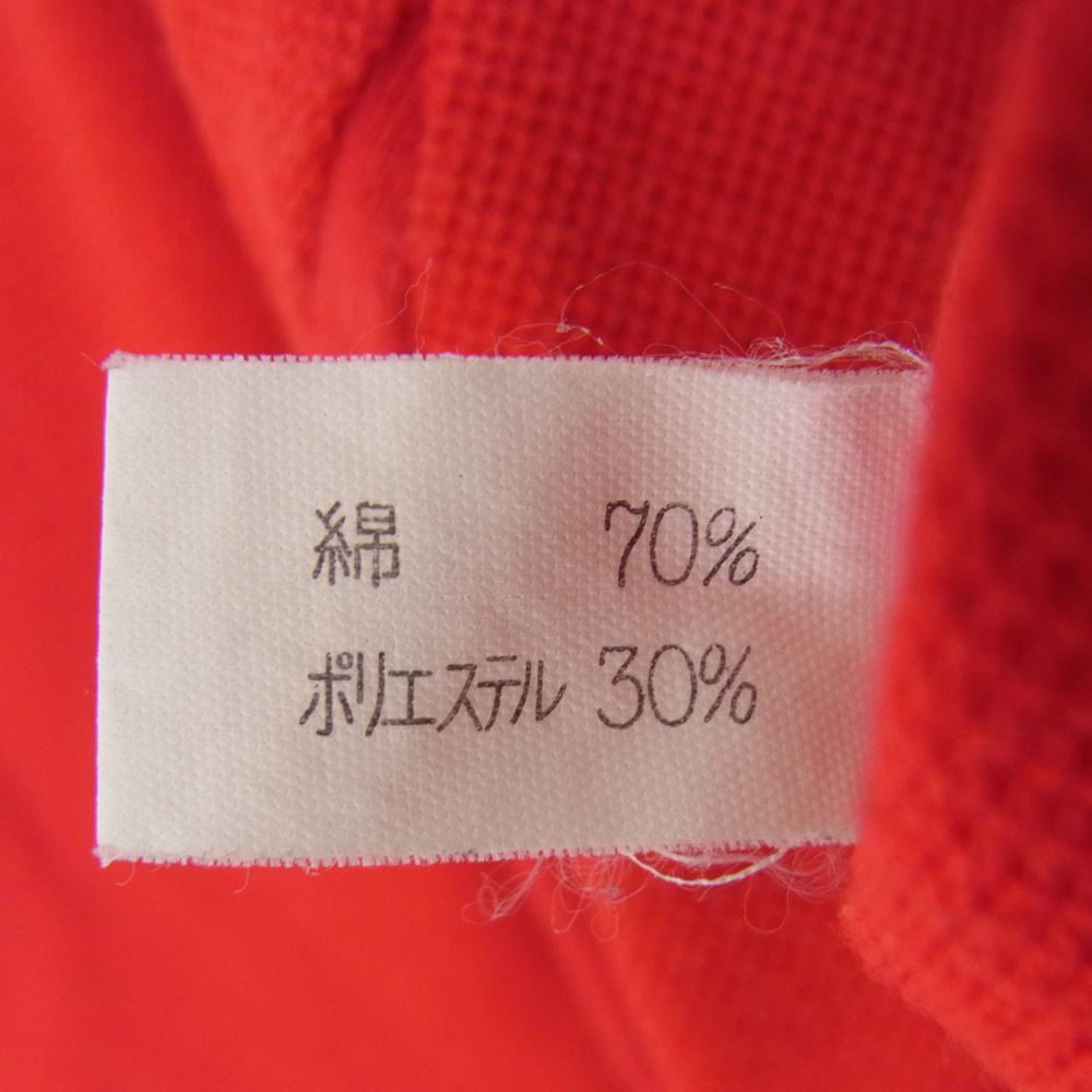 EVISU エヴィス ゴルフ フル ボタン 半袖 ポロ シャツ レッド系 40【中古】