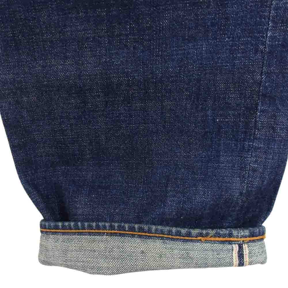 EVISU エヴィス 5003 Paris パリ 白カモメペイント 龍 戎抜き染め セルビッチ デニム ジーンズ インディゴブルー系 34【中古】