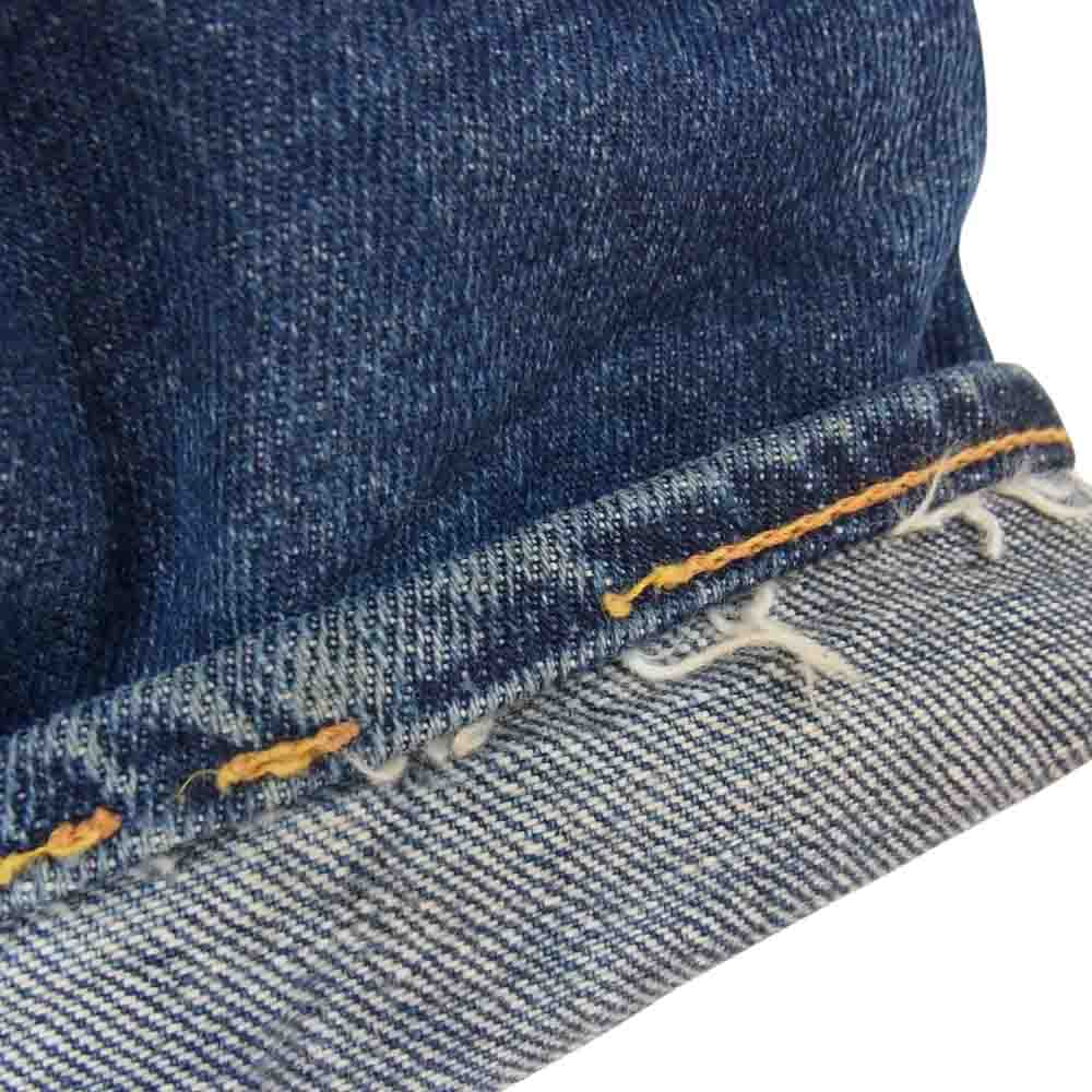 EVISU エヴィス 2001 No2 大黒カモメ 紅白 セルビッチ デニム パンツ インディゴブルー系 34【中古】