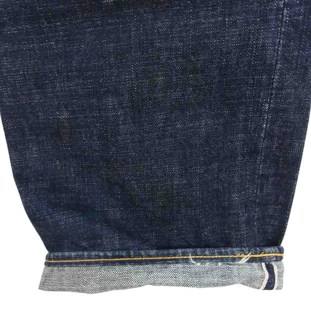 EVISU エヴィス 2001 スカル 刺繍 カモメ タイガー セルビッチ デニム パンツ インディゴブルー系 34【中古】