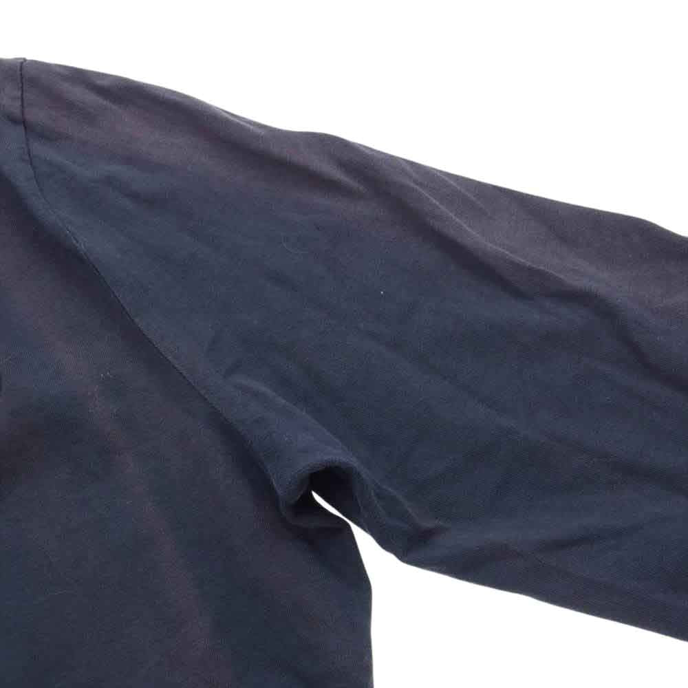MONCLER モンクレール MAGLIA T-SHIRT ワッペン ロゴ 長袖 Tシャツ チャコール系 XL【中古】