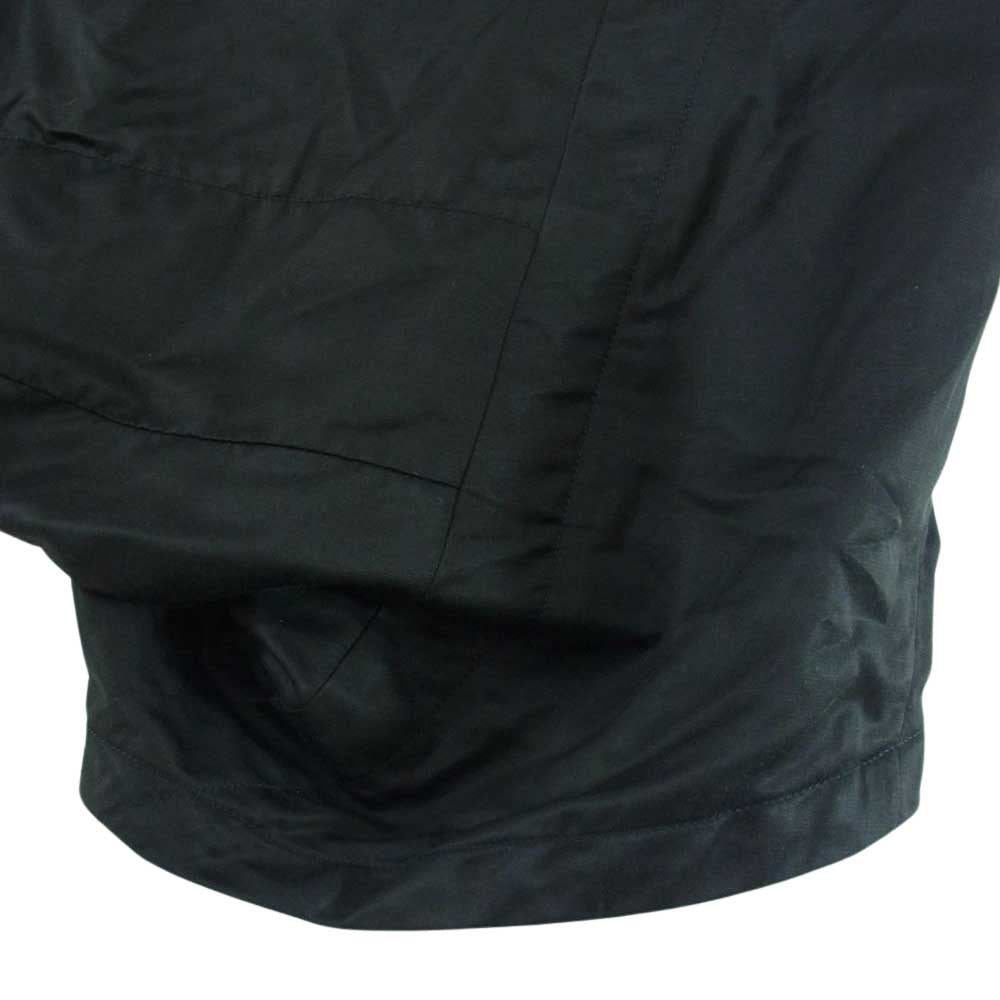 JULIUS ユリウス 14AW 14FW glitch グリッチ期 477PAM6 Drp Crotch Short ラチネ織り サルエル オーバークロッチパンツ ブラック系 1【中古】