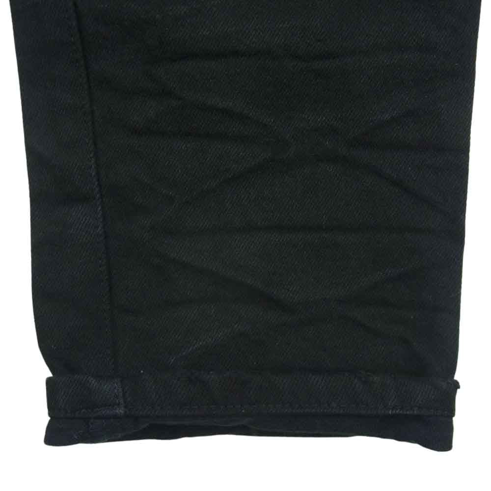 JULIUS ユリウス 12SS 377PAM16 デストロイ ダメージ加工 アークド パンツ スキニー デニム ジーンズ ブラック系 1【中古】