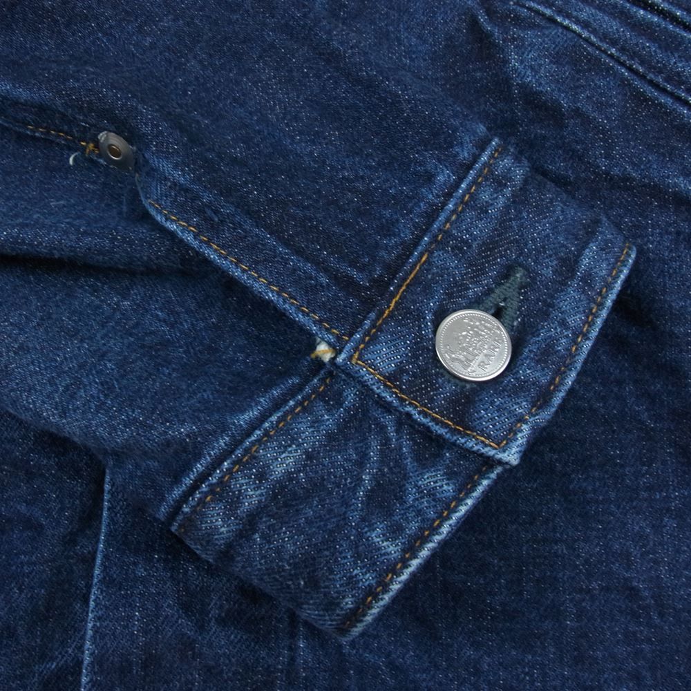 BIG JOHN ビッグジョン R609 RARE JACKET レア デニム ジャケット インディゴブルー系 L【中古】