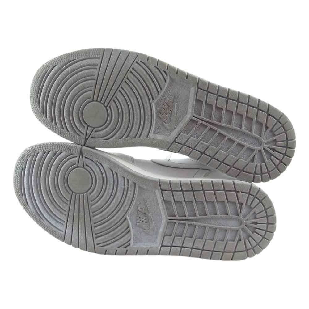 NIKE ナイキ 554724-112 AIR JORDAN 1 MID WHITE WOLF GREY ナイキ エアジョーダン1 ミッド ホワイト ウルフ グレー スニーカー ホワイト系 28cm【中古】
