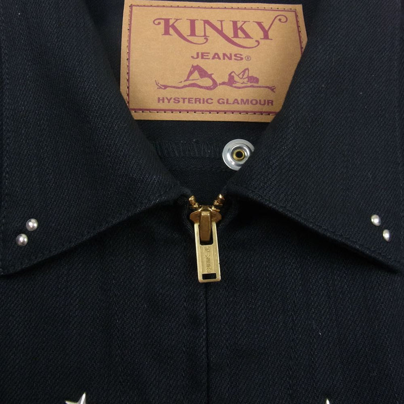 KINKY JEANS ヒステリックグラマー ロゴ刺繍 チェック ジャケット