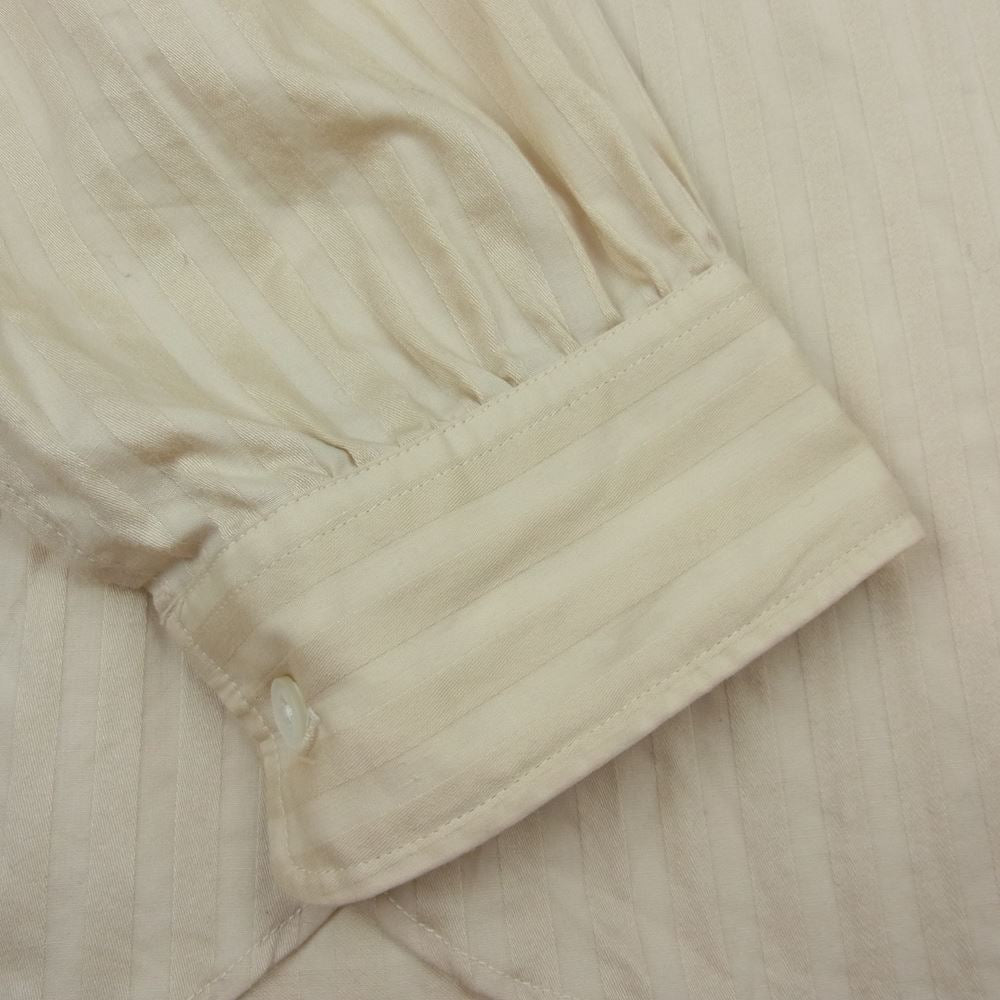 Needles ニードルス HM207 MEN Ascot Collar EDW Shirt オーバーサイズ ボウタイ 長袖 シャツ ブラウス ベージュ系 M【中古】