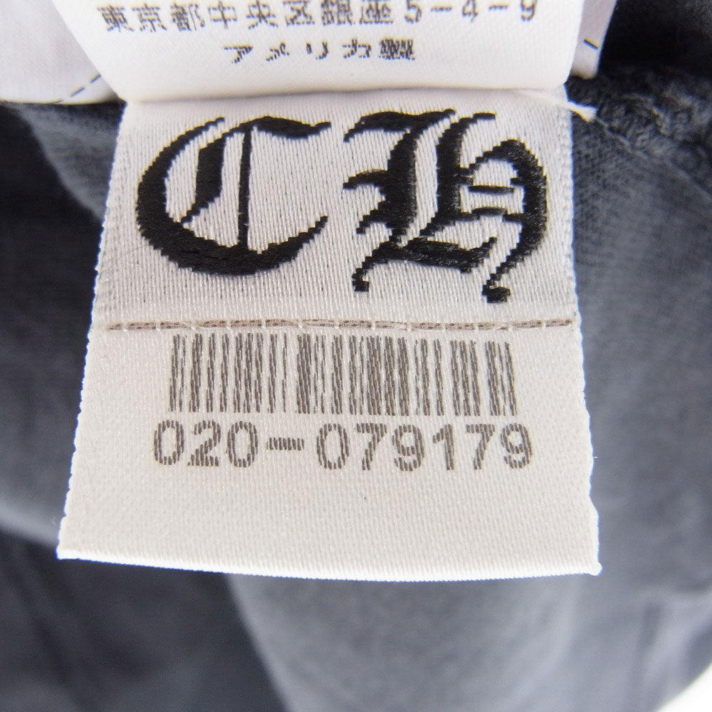 CHROME HEARTS クロムハーツ(原本無) 国内正規品 レディース ホースシュー プリント 半袖 Tシャツ グレー系 M【中古】