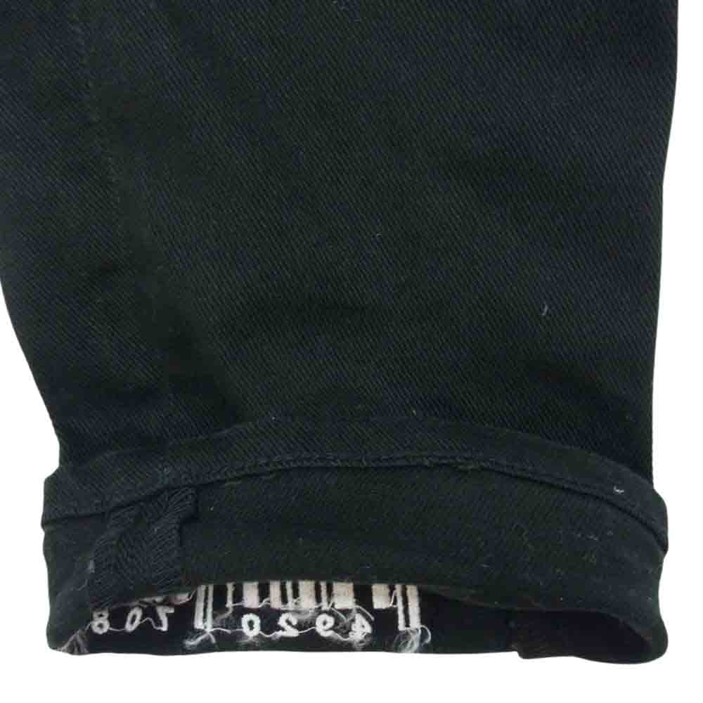 SHAREEF シャリーフ 19712017 ジップ スキニー デニム パンツ ブラック系 2【中古】