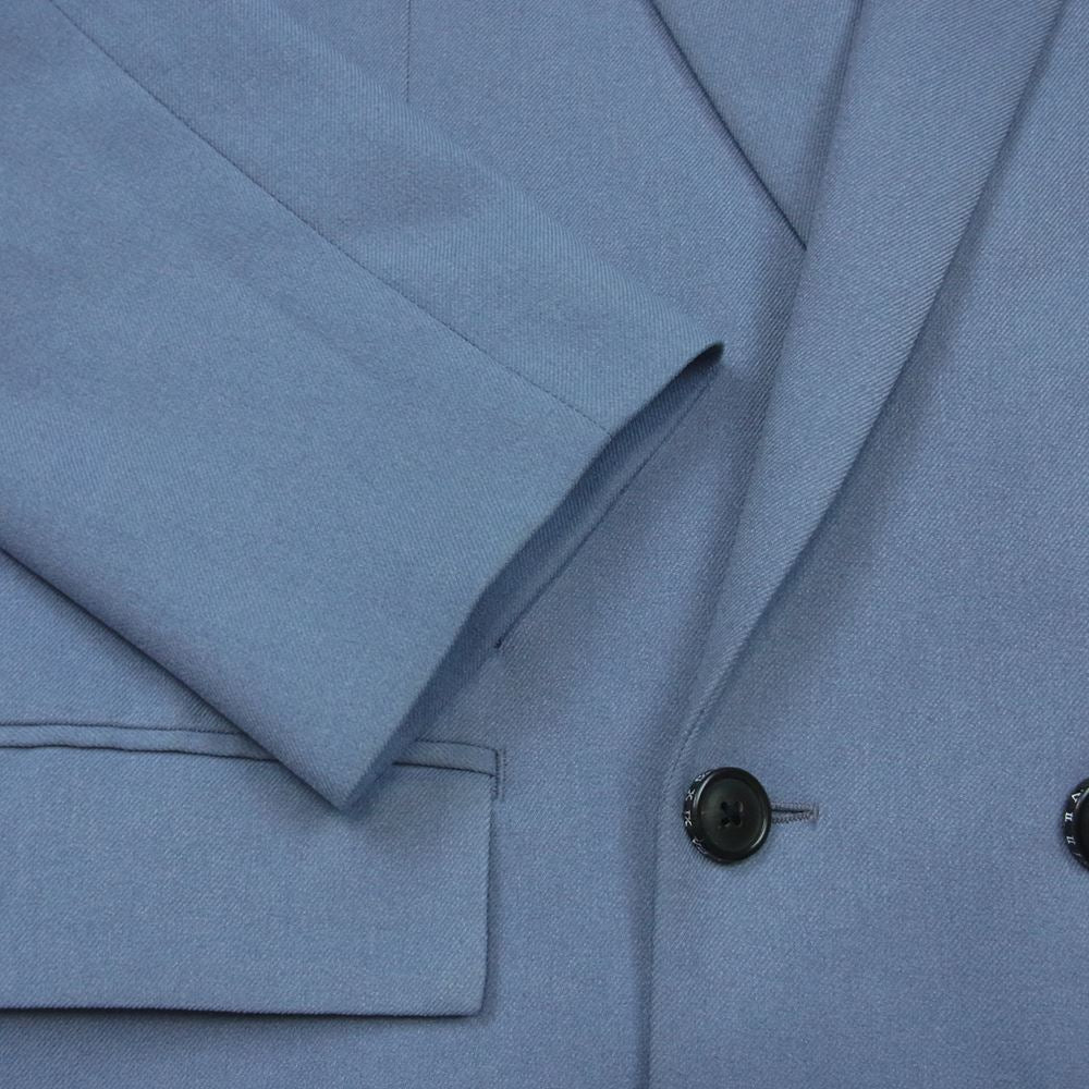 SHAREEF シャリーフ DOUBLE JK ドロップショルダー ダブル ジャケット 日本製 ライトブルー系 グレイッシュライトブルー系【中古】