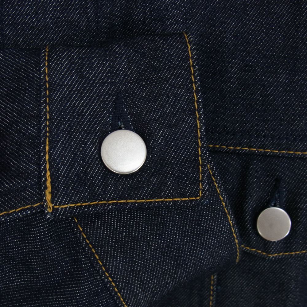 ジーニック JEANIK0103 ワンウォッシュ コットン デニムジャケット インディゴブルー系 XL【美品】【中古】