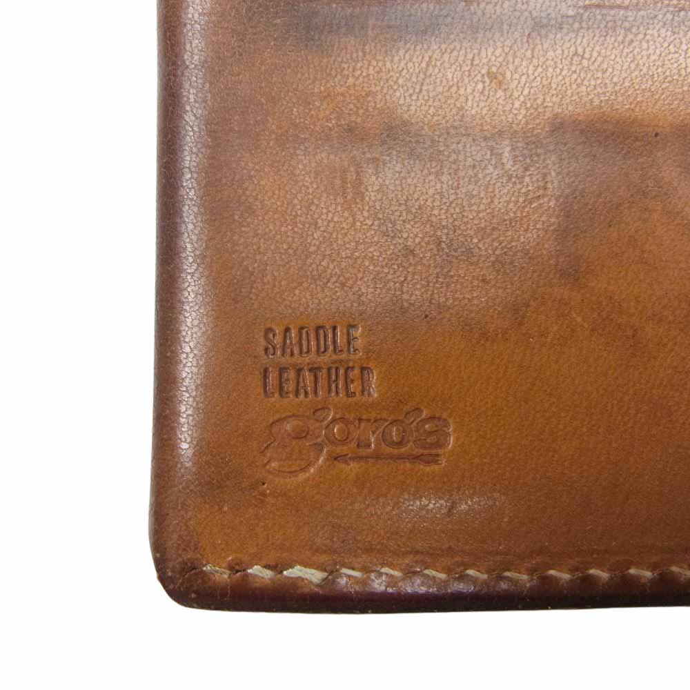 goro's ゴローズ コンチョ レザー 二つ折り 財布 ウォレット ブラウン系【中古】