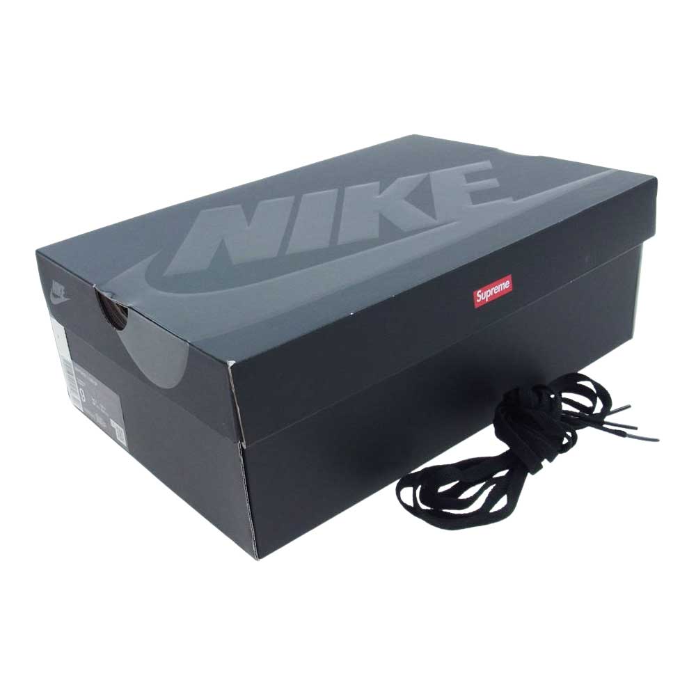 Supreme シュプリーム CU9225-001 × NIKE AIR FORCE1 LOW ナイキ エアフォース1 ローカット スニーカー ブラック ブラック系 27cm【中古】