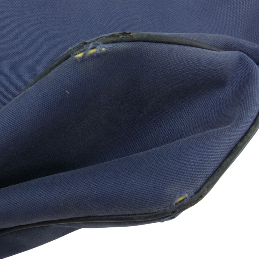 VISVIM ビズビム Homer Tote L ホーマートート キャンバス レザー ハンドル バッグ ネイビー系【中古】