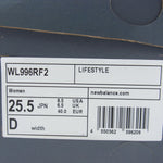 NEW BALANCE ニューバランス WL996RF2 レディース スエード スニーカー ライトチャコール系 25.5cm【新古品】【未使用】【中古】