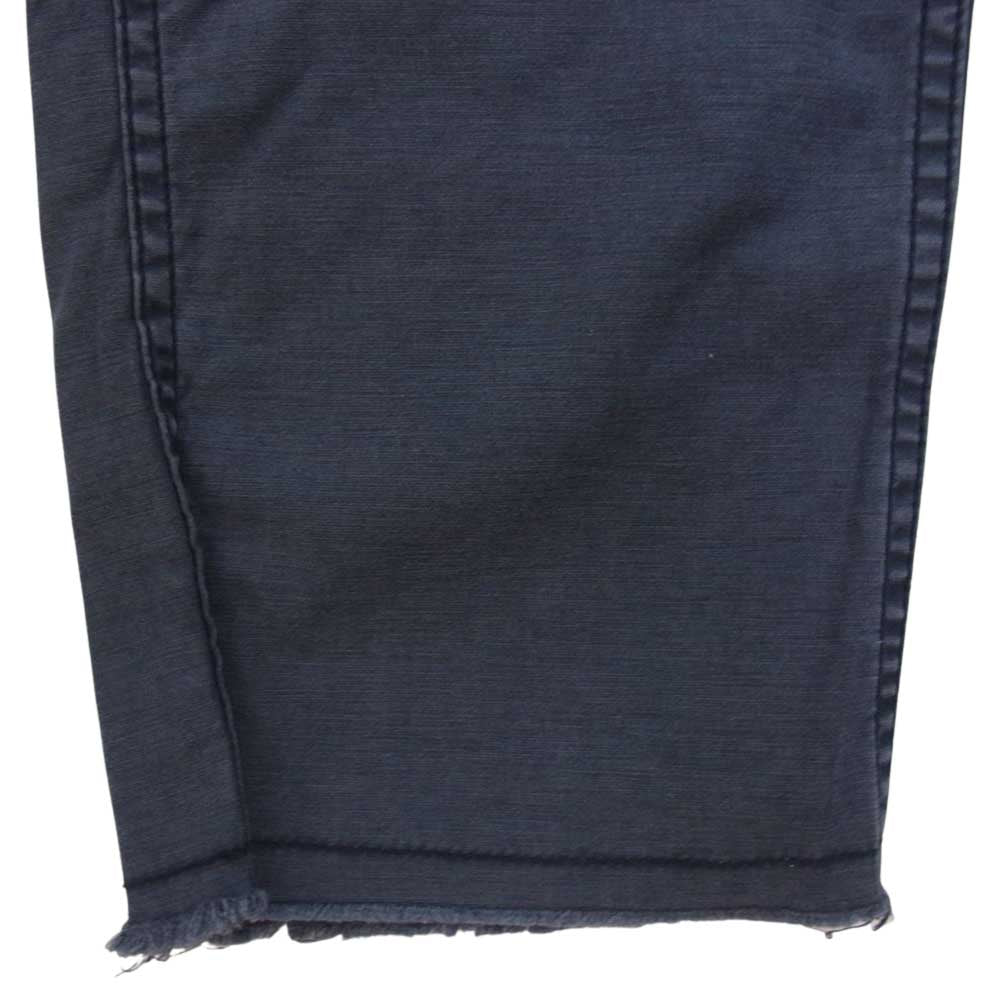 Ron Herman ロンハーマン 2520600091 CROPPED CARGO PANTS ウォッシュ加工 クロップド カーゴ パンツ ネイビー系 XL【中古】